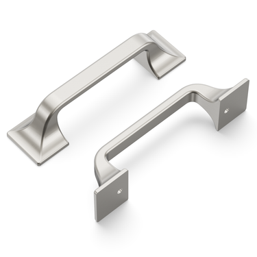 3 inch (76mm) Forge Cabinet Pull - Satin Nickel