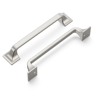 5-1/16 inch (128mm) Forge Cabinet Pull - Satin Nickel