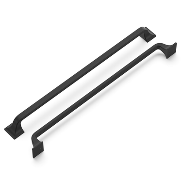 12 inch (305mm) Forge Cabinet Pull - Black Iron