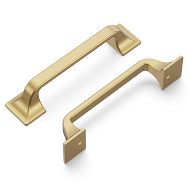 3-3/4 inch (96mm) Forge Cabinet Pull - Champagne Bronze