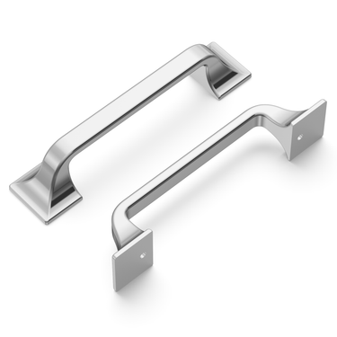 3-3/4 inch (96mm) Forge Cabinet Pull - Chrome