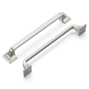 6-5/16 inch (160mm) Forge Cabinet Pull - Satin Nickel