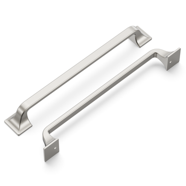 7-9/16 inch (192mm) Forge Cabinet Pull - Satin Nickel