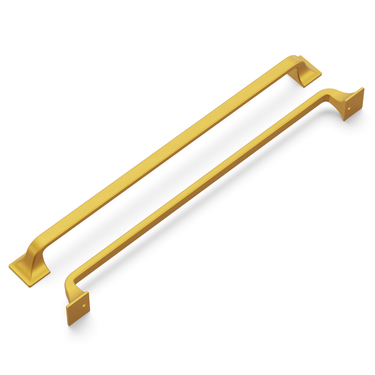 12 inch (305mm) Forge Cabinet Pull - Brushed Golden Brass