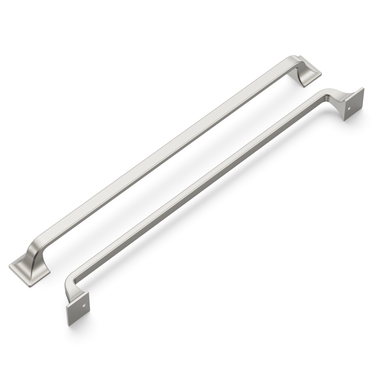 12 inch (305mm) Forge Cabinet Pull - Satin Nickel