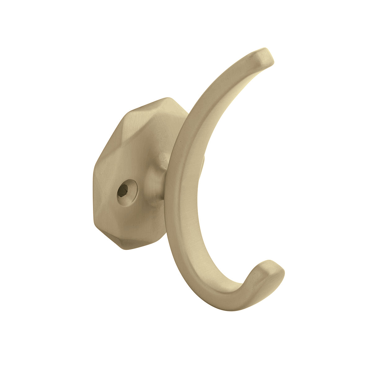 Signature Hardware 910387 Classic Brass Double Hook - Nickel, Silver