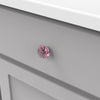 1-1/4 inch (32mm) Pink Crystal Palace Cabinet Knob