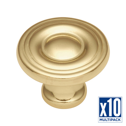 10-Pack: 1-3/16 inch (30mm) Conquest Cabinet Knob
