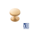 10-Pack: 1 inch (25mm) American Diner Cabinet Knob
