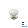 10-Pack: 1-3/8 inch (35mm) American Diner Cabinet Knob