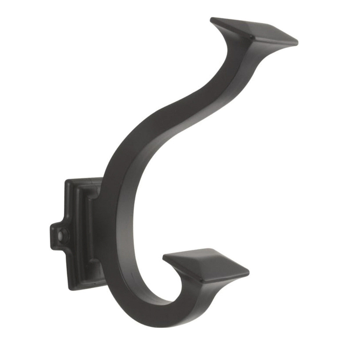 Home Supplies Classical Mounted Retro Wall Hook Bronze Hat Hanger Hooks  Hangers.(black)(10pcs)