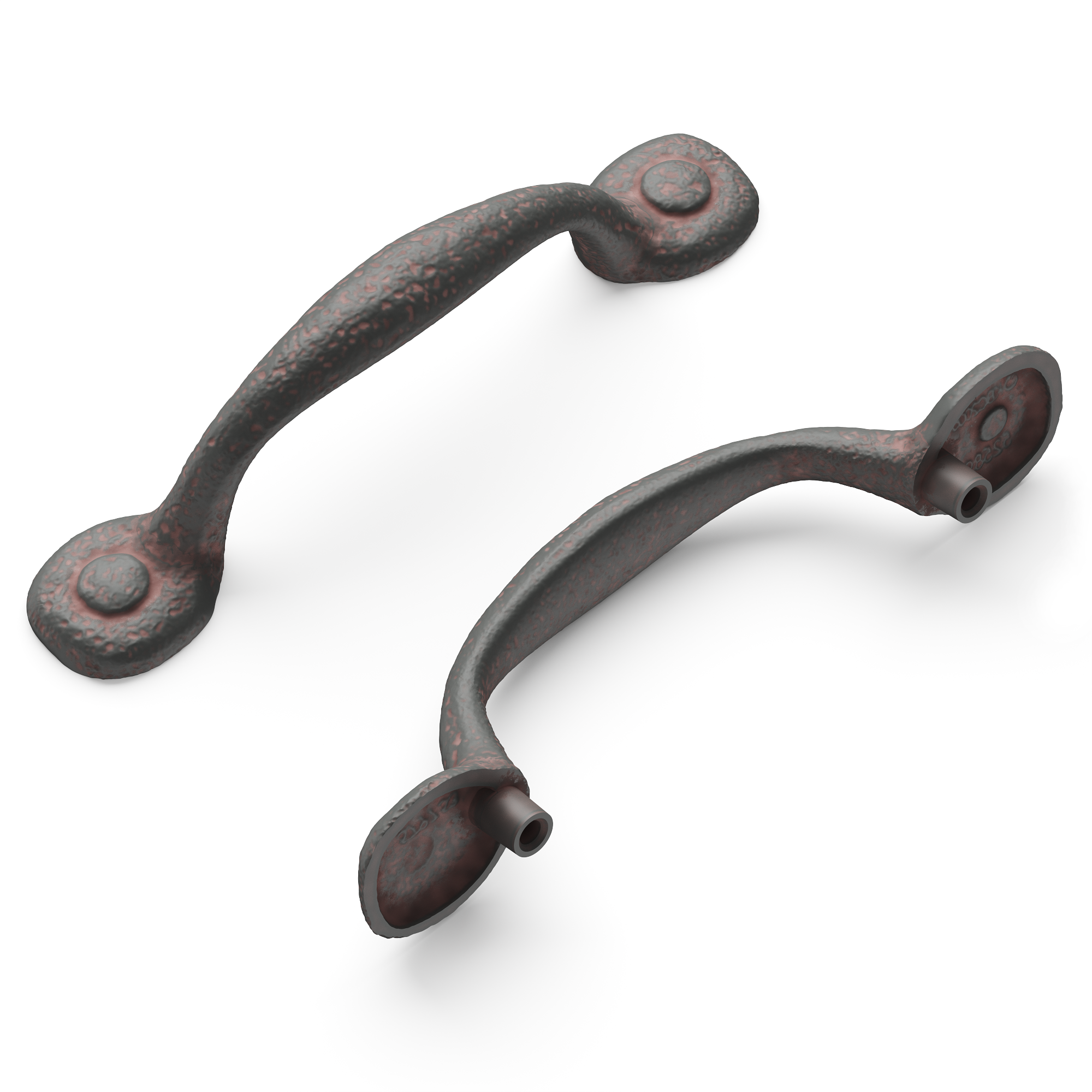 Distressed Bronze “Foundry” Drawer Pulls and Cabinet Knob