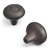 10-Pack: 1-1/2 inch (38mm) Refined Rustic Cabinet Knob