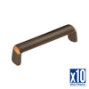 10-Pack: 3 inch (76mm) Metropolis Cabinet Pull